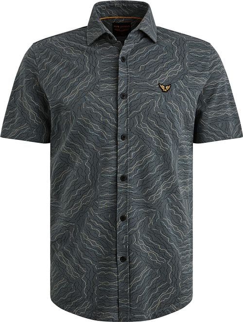 PME Legend Short Sleeve Shirt Print Dark Slate Product