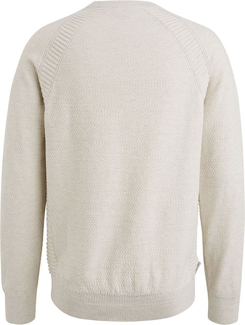 Cast Iron Sweater Heather Plated Ecru Product / Achterkant