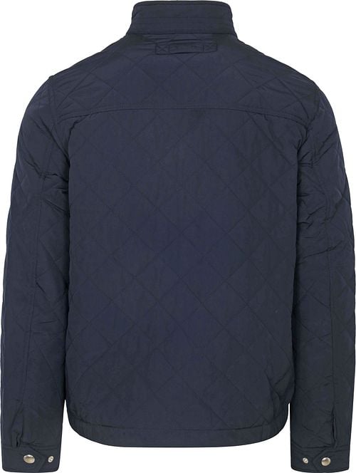 Gant Jacket Quilted Navy Product / Achterkant