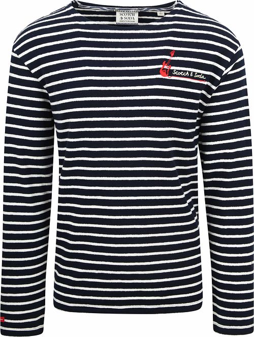 Scotch and Soda Pullover Bandana Dunkelblau Gestreift Product