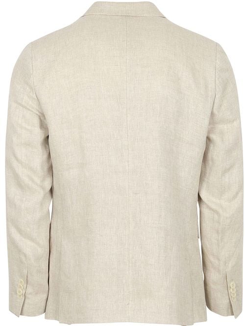 Suitable Blazer Linnen Herringbone Ecru Product / Achterkant