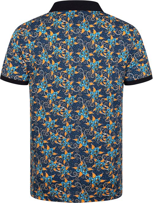 Suitable Polo Floral Dark Blue Product / Achterkant