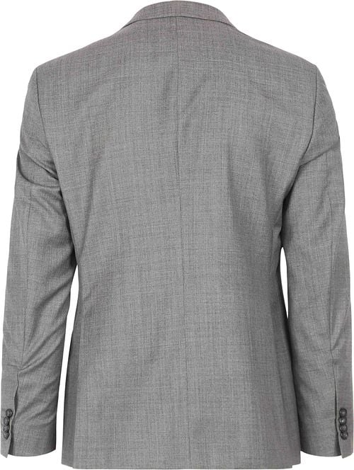 Suitable Blazer Evans Wool Dark Grey Product / Achterkant