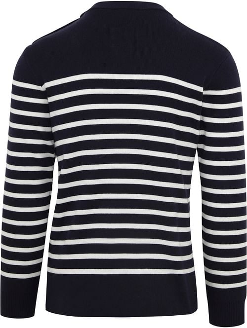 Armor-Lux Groix Sweater Stripes Navy Product / Achterkant