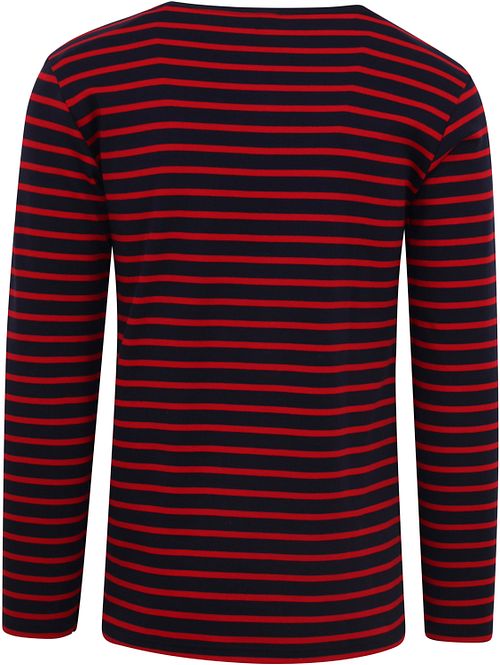 Armor-Lux Houat Sweater Stripes Navy Product / Achterkant