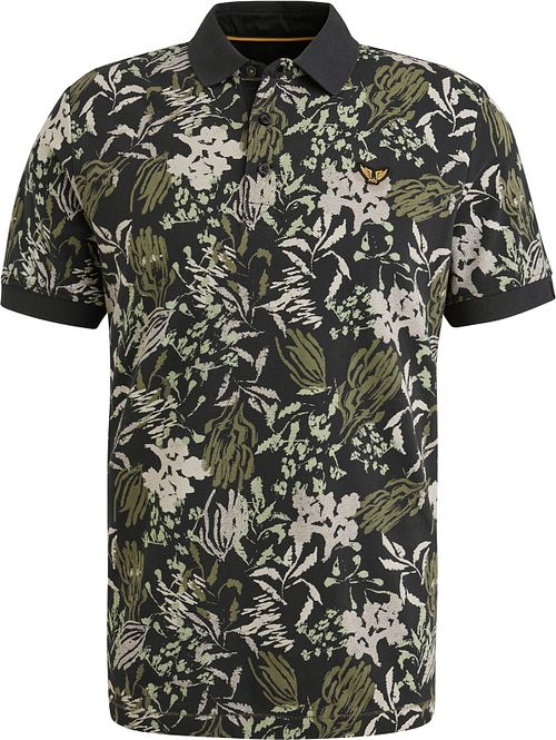 PME Legend Polo Shirt Piqué Print Navy Product