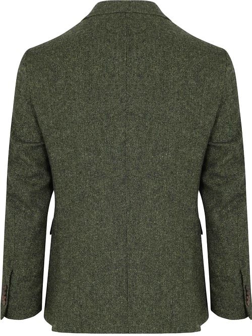 Suitable Birds Eye Sport Jacket Merino Wool Green Product / Achterkant