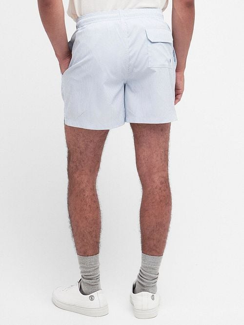 Barbour Swimshort Somerset Light Blue Model / Achterkant
