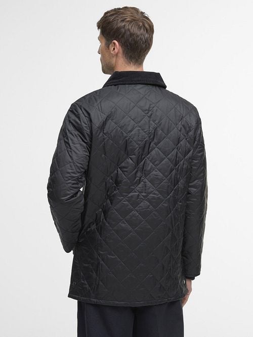 Barbour Veste Liddesdale Piqué Noir Model / Achterkant