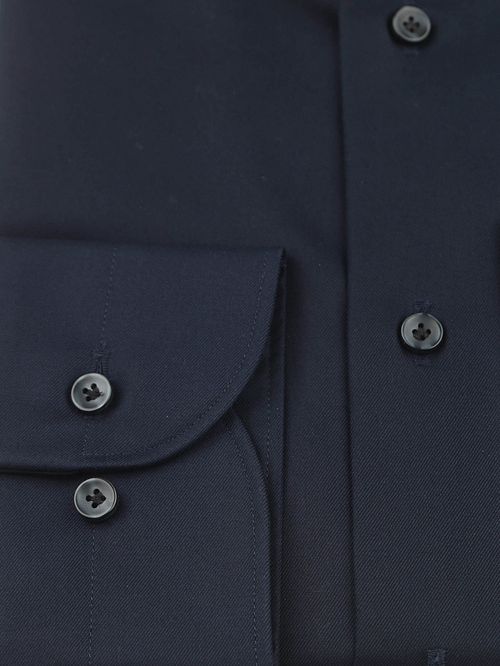Profuomo Chemise Twill Marine Product / Detail
