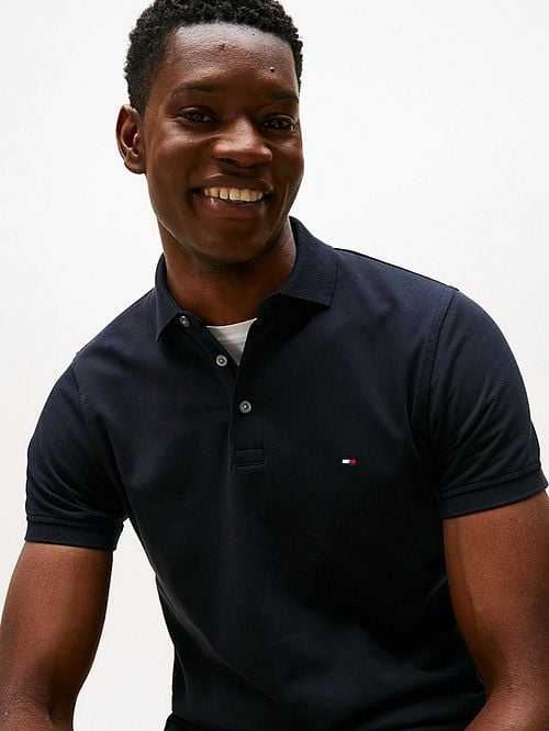 Tommy Hilfiger 1985 Polo Shirt Navy Model / Detail