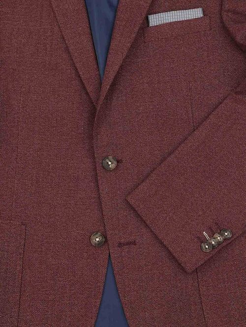 Blazer Suitable Leek Structure Bordeaux Product / Detail