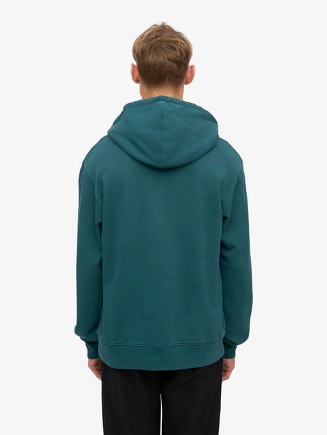 Colorful Standard Organic Hoodie Petrol Model / Achterkant