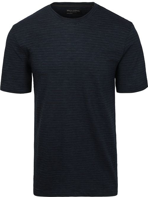 Marc O'Polo T-shirt Slub Stripes Dark Navy Product