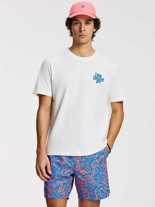 Shiwi Badeshorts Mike Starfish Blau Model / Voorkant