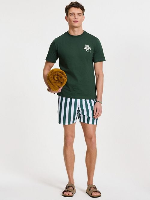 Shiwi Swimshorts Mac Dark Green Model / Voorkant