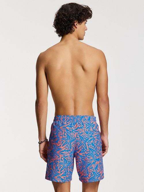 Shiwi Swimshorts Mike Starfish Blue Model / Achterkant