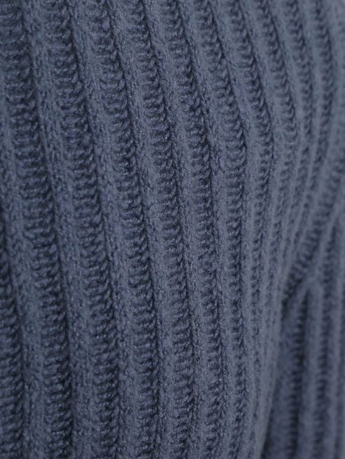 Suitable Pullover Boiled Wool Blau