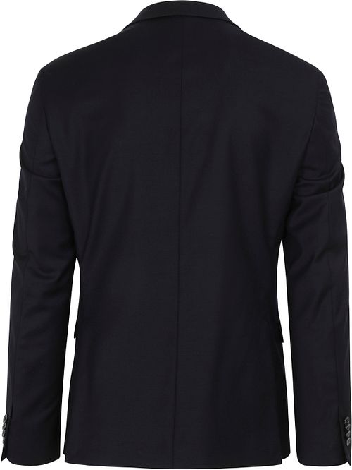 Suitable Suit Toulon Serge Wool Uni Navy Product / Achterkant