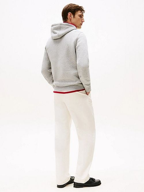 Tommy Hilfiger Hoodie Core Grau Model / Achterkant