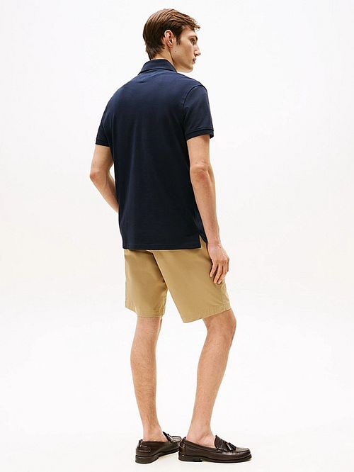 Tommy Hilfiger Polo Regular Bleu Foncé Model / Achterkant
