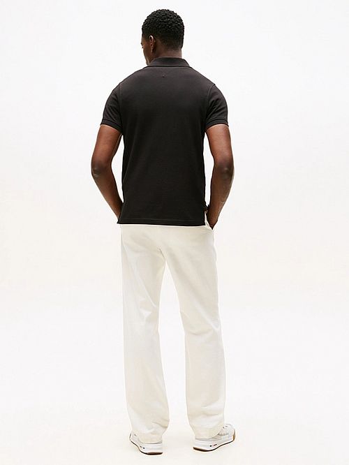 Tommy Hilfiger Core 1985 Polo Shirt Black Model / Achterkant
