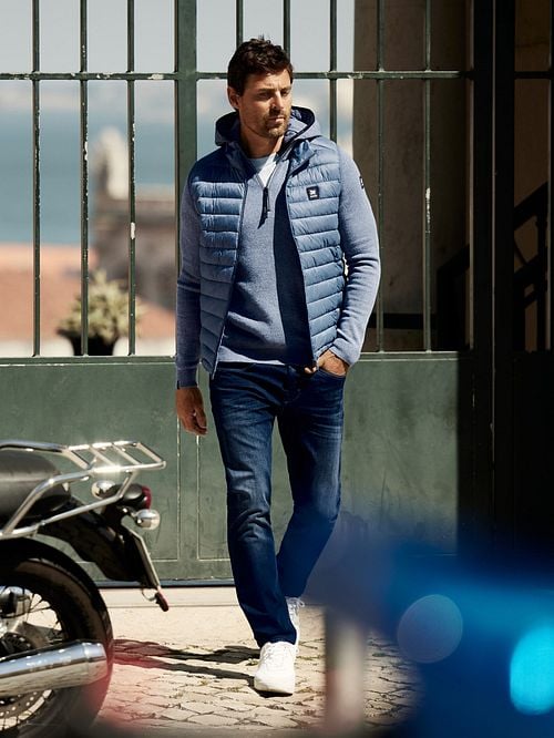 Vanguard V850 Rider Jeans Dark Blue BNU Model / Sfeerbeeld