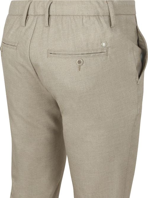 Alberto Hose Jump Flanell Herringbone Beige