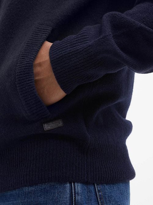 Barbour Cardigan Patch Navy