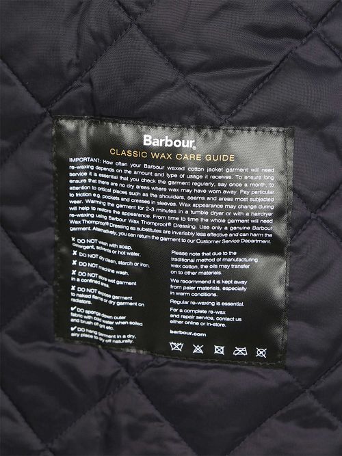 Barbour Waxjas Mac Navy