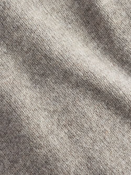 Barbour Zip Cardigan Wool Greige Product / Detail