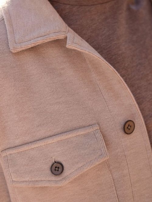 R2 Overshirt Ribcord Beige