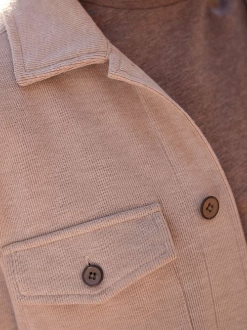 R2 Overshirt Ribcord Beige