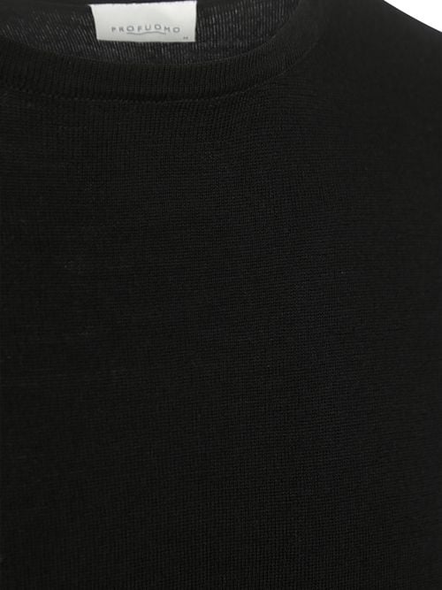 Profuomo Pullover Merino Wool Black Product / Detail