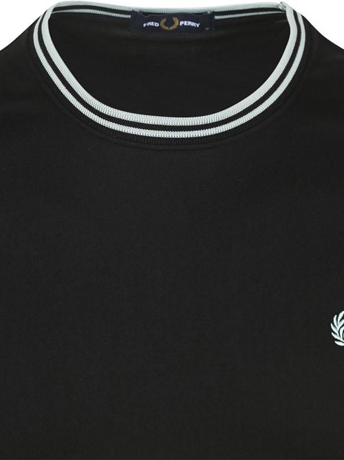 Fred Perry M1588 Twin Tipped T Shirt Black Product / Detail