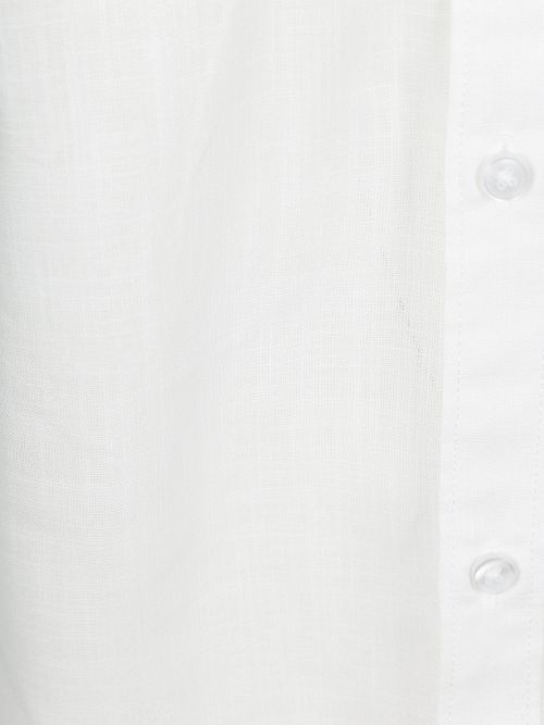 Suitable Short Sleeves Chemise Cotton Slub Blanche Product / Detail