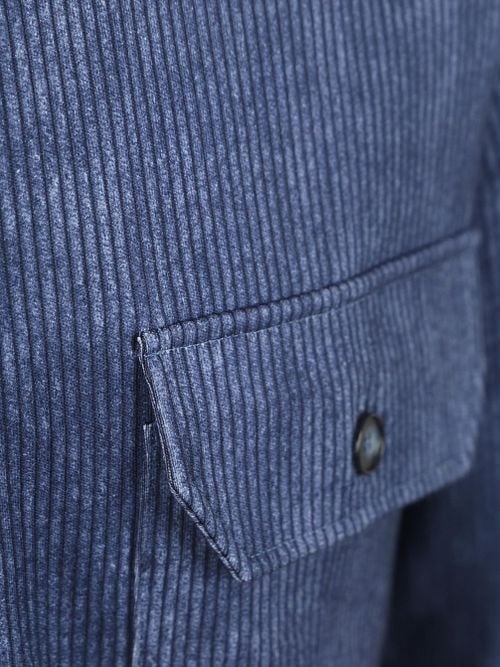 DESOTO Hemdjacke Cord Optics Blau Product / Detail