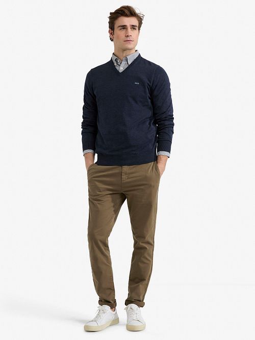 McGregor Pullover V-Ausschnitt Navy Model / Voorkant