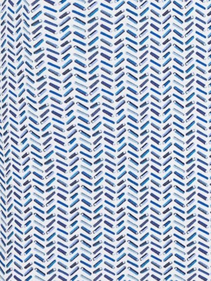 R2 Amsterdam Polo Piqué Print Blauw Product / Detail
