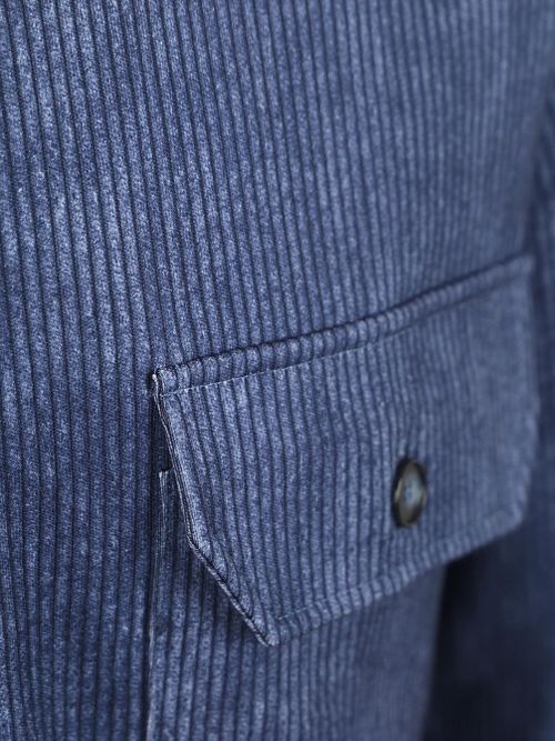 Desoto Surchemise Cord Optics Bleu Product / Detail