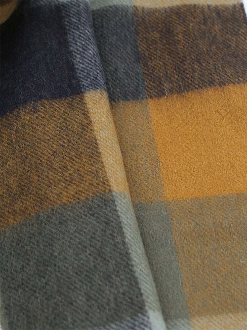 Barbour Foulard Tattersall Bleu Beige