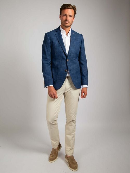 Suitable Veste Leek Jeans Bleu Model / Voorkant