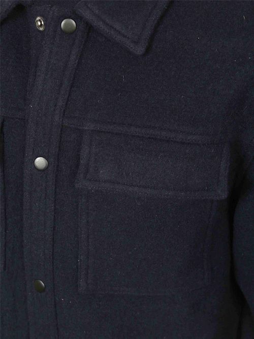 Suitable Overshirt Wool Blend Navy Product / Detail