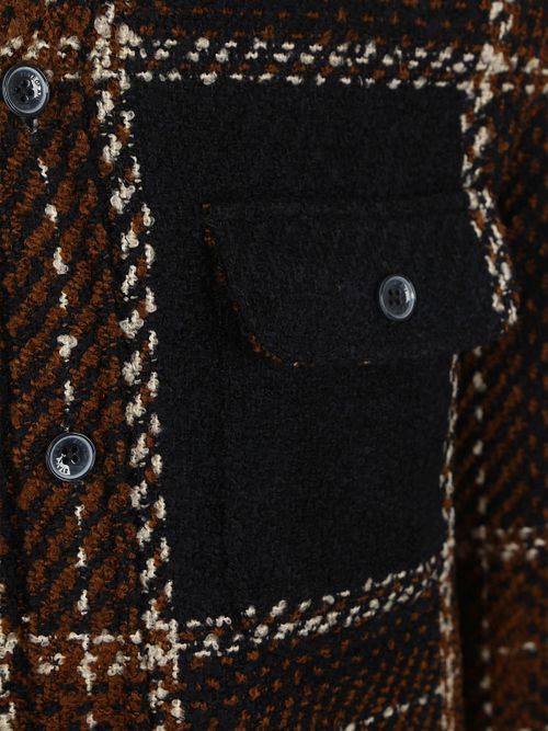 State Of Art Overshirt Checks Navy Product / Detail