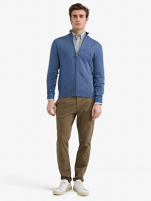 McGregor Cardigan Vintage Blue Model / Voorkant