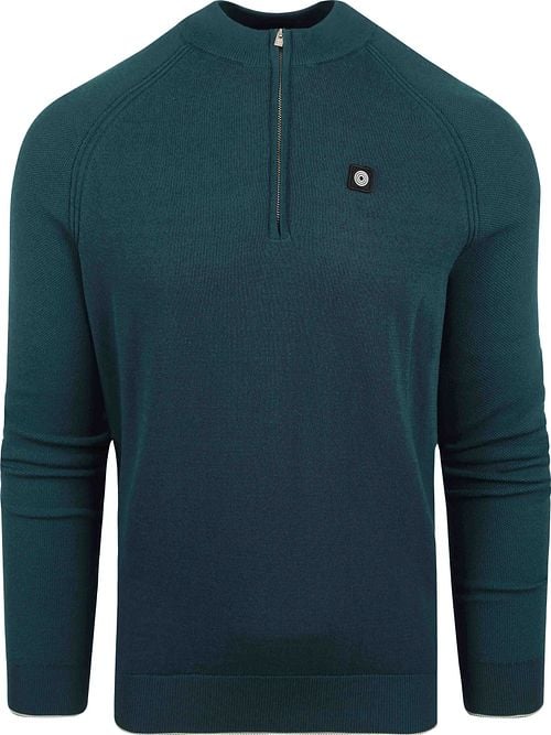Blue Industry Half Zip Trui Donkergroen Product