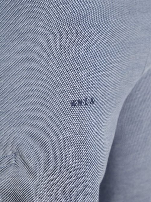 NZA Longsleeve Polo Shirt Hamton Piqué Blue Product / Detail