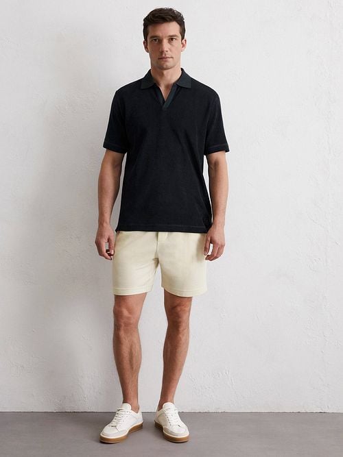 Marc O'Polo Polo Shirt Riva Terry Cloth Navy Model / Voorkant