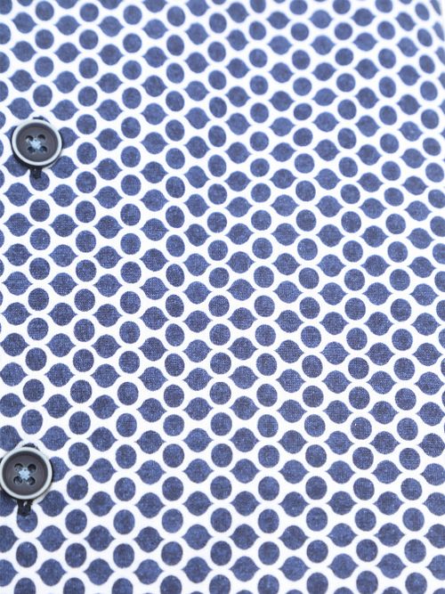 R2 Shirt Jersey Shaped Print Blue