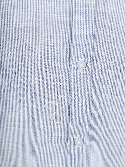 Suitable Shirt Cotton Slub Stripes Blue Product / Detail